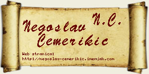 Negoslav Čemerikić vizit kartica